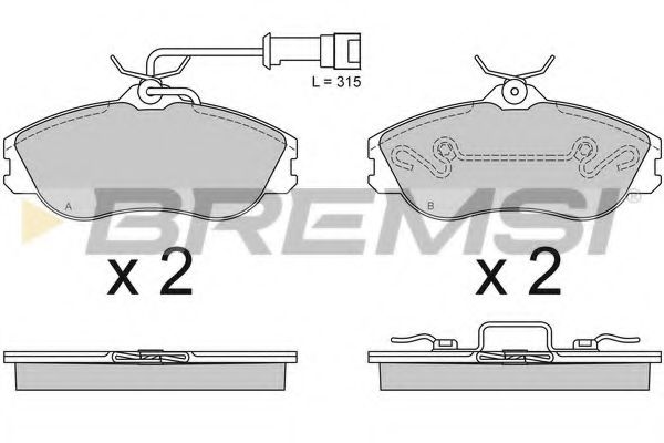 Комплект тормозных колодок, дисковый тормоз HP (ZEBRA) 2721