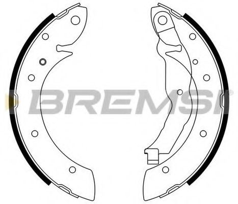 Комплект тормозных колодок BREMSI GF0077