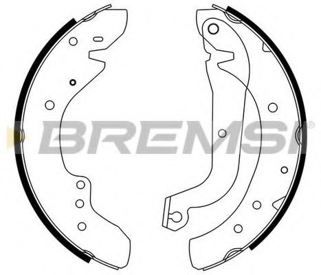 Комплект тормозных колодок BREMSI GF0179