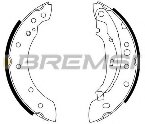 Комплект тормозных колодок BREMSI GF0391