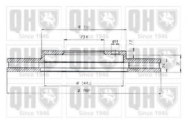 Тормозной диск IPI 484