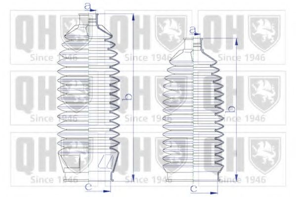 Комплект пылника, рулевое управление QUINTON HAZELL QG1576