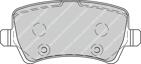 Комплект тормозных колодок, дисковый тормоз FERODO FDB4237