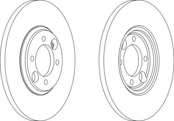 Тормозной диск FERODO DDF034