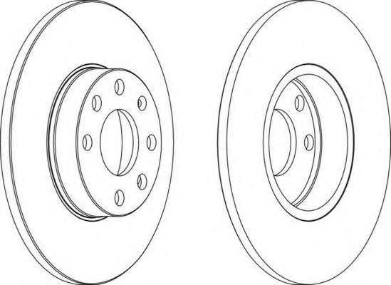 Тормозной диск FERODO DDF1040