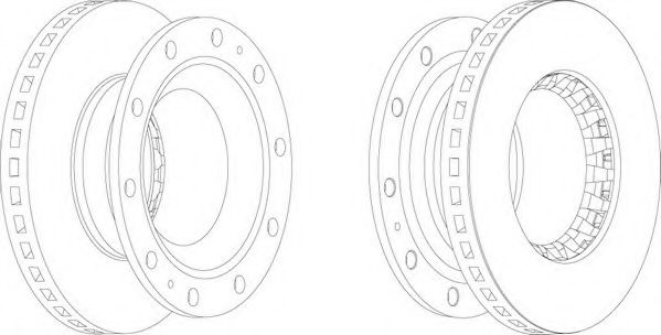 Тормозной диск FERODO FCR136A