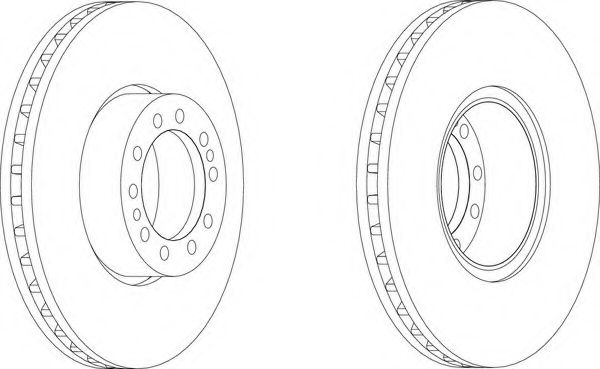 Тормозной диск FERODO FCR244A