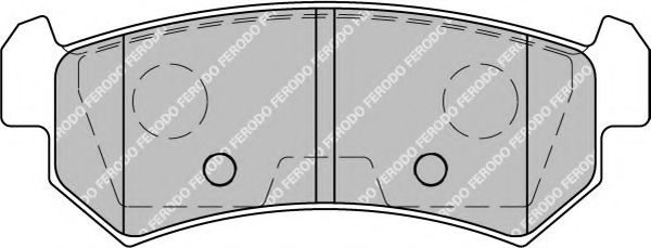 Комплект тормозных колодок, дисковый тормоз FERODO FSL1889