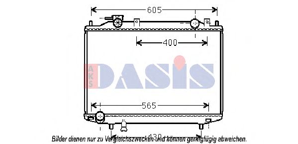 Радиатор, охлаждение двигателя AKS DASIS MZ2235