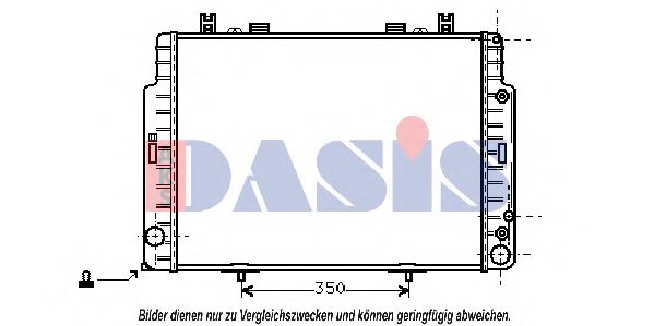 Радиатор, охлаждение двигателя AKS DASIS 120220N