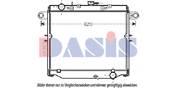 Радиатор, охлаждение двигателя AKS DASIS 210216N