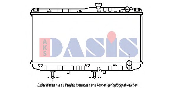 Радиатор, охлаждение двигателя AKS DASIS 211740N