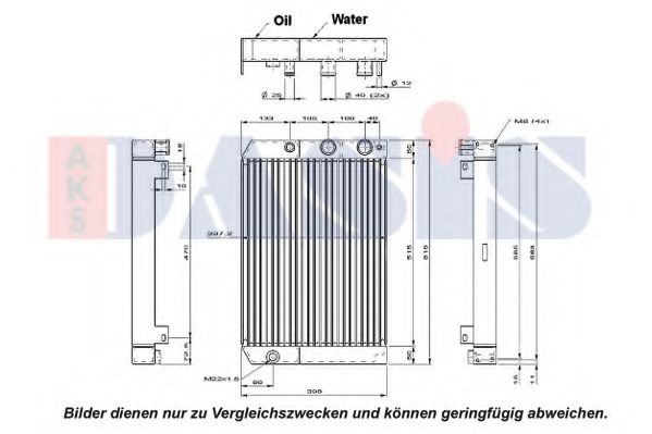 Радиатор, охлаждение двигателя AKS DASIS 440252N