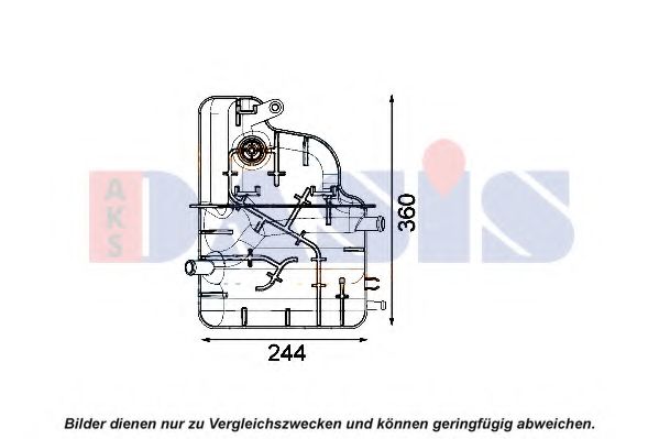 Компенсационный бак, охлаждающая жидкость AKS DASIS 443009N