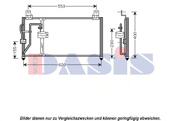 Конденсатор, кондиционер AKS DASIS 512037N