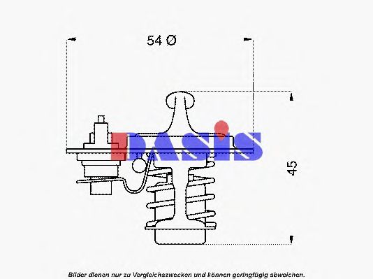 Термостат, охлаждающая жидкость AKS DASIS 598088