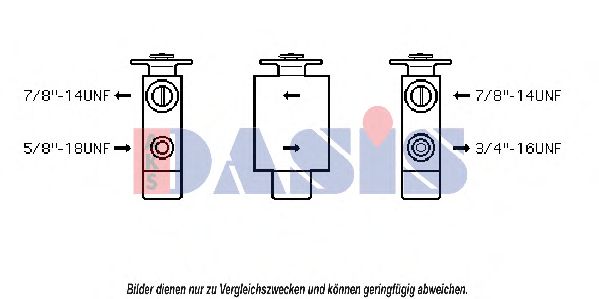 Расширительный клапан, кондиционер AKS DASIS 840023N