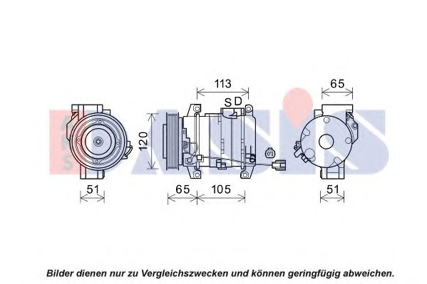 Компрессор, кондиционер AKS DASIS 852832N