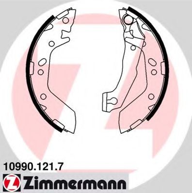 Комплект тормозных колодок ZIMMERMANN 10990.121.7