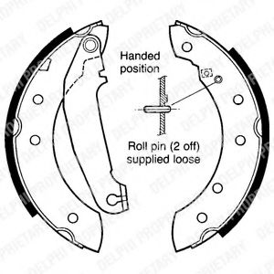 Комплект тормозных колодок DELPHI LS1413