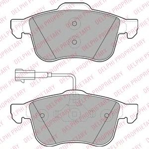Комплект тормозных колодок, дисковый тормоз DELPHI LP1959