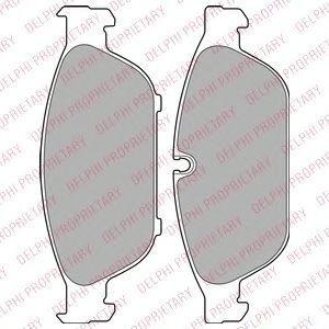 Комплект тормозных колодок, дисковый тормоз DELPHI LP2238