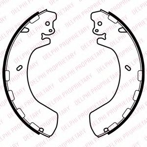Комплект тормозных колодок DELPHI LS2057