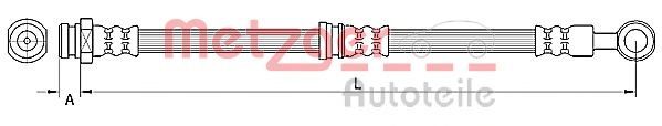 Тормозной шланг METZGER 4110744