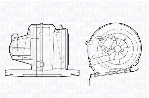 Вентилятор салона MAGNETI MARELLI 069412661010