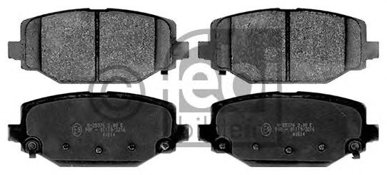 Комплект тормозных колодок, дисковый тормоз FEBI BILSTEIN 116111