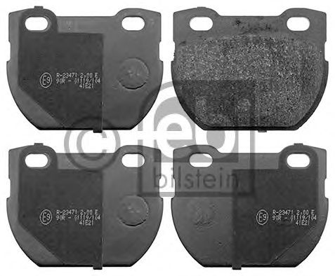 Комплект тормозных колодок, дисковый тормоз FEBI BILSTEIN 116117