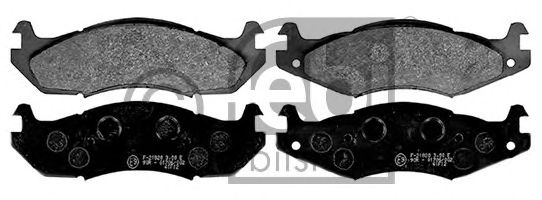 Комплект тормозных колодок, дисковый тормоз FEBI BILSTEIN 116196