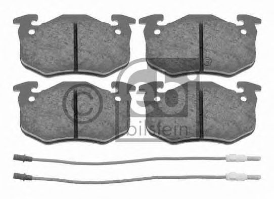 Комплект тормозных колодок, дисковый тормоз FEBI BILSTEIN 16236