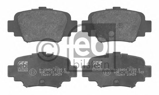 Комплект тормозных колодок, дисковый тормоз FEBI BILSTEIN 16269