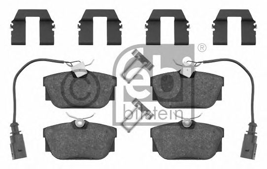 Комплект тормозных колодок, дисковый тормоз FEBI BILSTEIN 16408