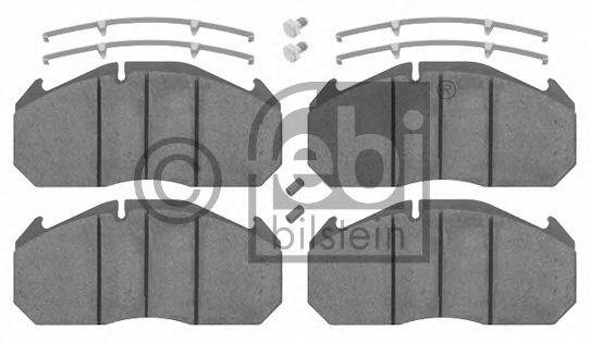 Комплект тормозных колодок, дисковый тормоз FEBI BILSTEIN 16567