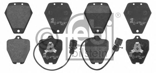 Комплект тормозных колодок, дисковый тормоз FEBI BILSTEIN 16999