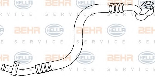 Трубопровод высокого давления, кондиционер BEHR HELLA SERVICE 9GS 351 337-501