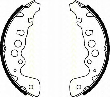 Комплект тормозных колодок TRISCAN 8100 69608