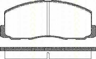 Комплект тормозных колодок, дисковый тормоз TRISCAN 8110 42125