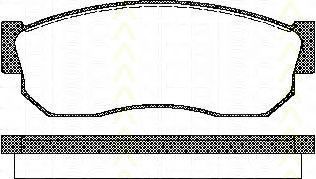 Комплект тормозных колодок, дисковый тормоз TRISCAN 20958