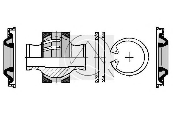 ремонтный комплект, рычаг подвески SIDEM 68543