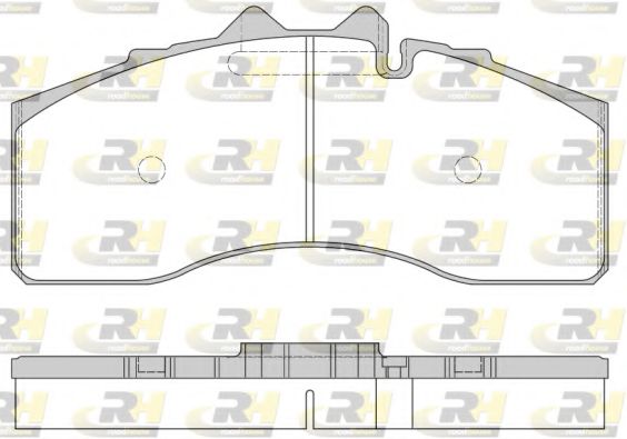 Комплект тормозных колодок, дисковый тормоз ROADHOUSE JSX 21474.00