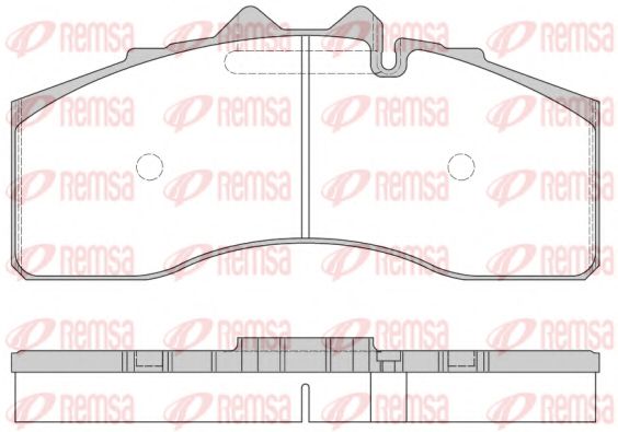 Комплект тормозных колодок, дисковый тормоз REMSA JCA 1474.00