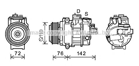 Компрессор, кондиционер AVA QUALITY COOLING BWK486