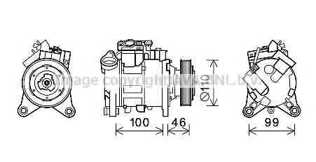 Компрессор, кондиционер AVA QUALITY COOLING BWK489