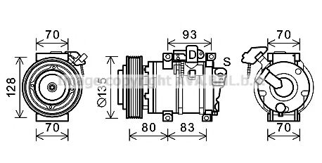Компрессор, кондиционер AVA QUALITY COOLING HDK283