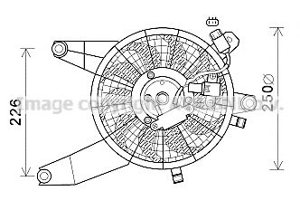 Вентилятор, охлаждение двигателя AVA QUALITY COOLING HY7569
