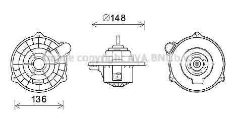 Электродвигатель, вентиляция салона AVA QUALITY COOLING HY8404