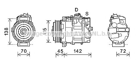 Компрессор, кондиционер AVA QUALITY COOLING MSK635